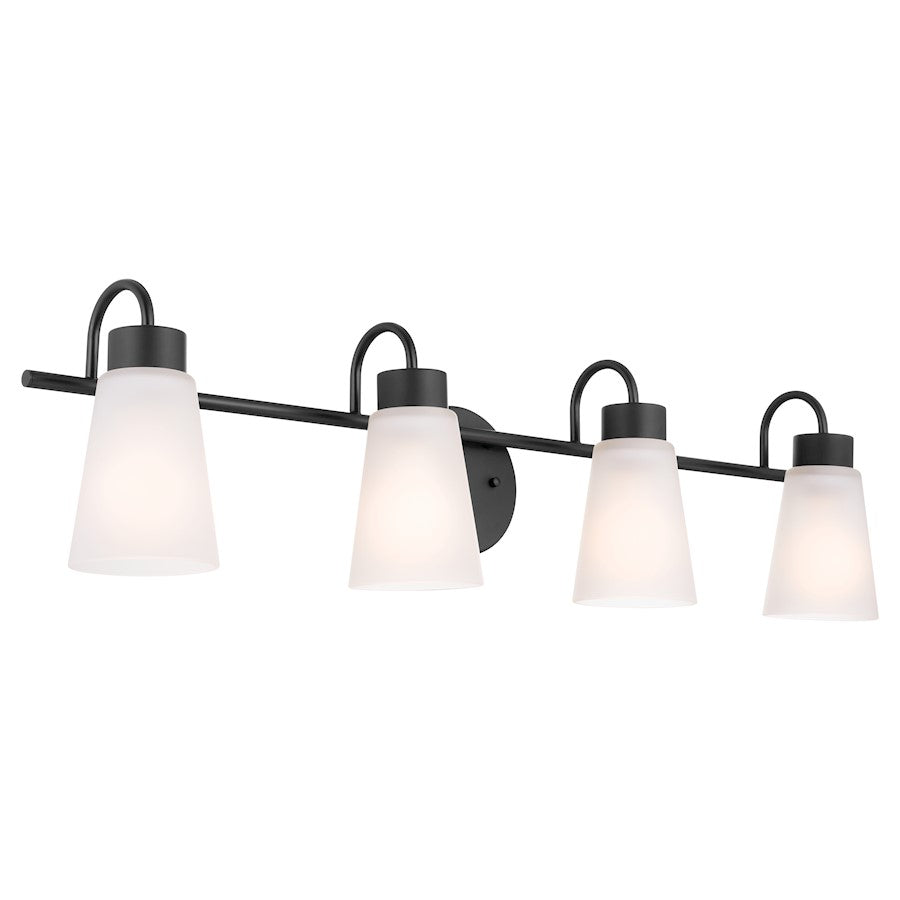 Kichler Erma 4 Light Bath Light, Black - 55127BK