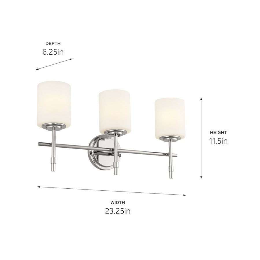 3 Light Bathroom Vanity Light