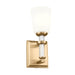 Kichler Rosalind 1 Light Wall Sconce, Natural Brass/Etched Cased Opal - 55145BNB