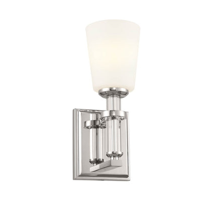 Kichler Rosalind 1 Light Sconce, Polished Nickel/Etched Cased Opal - 55145PN