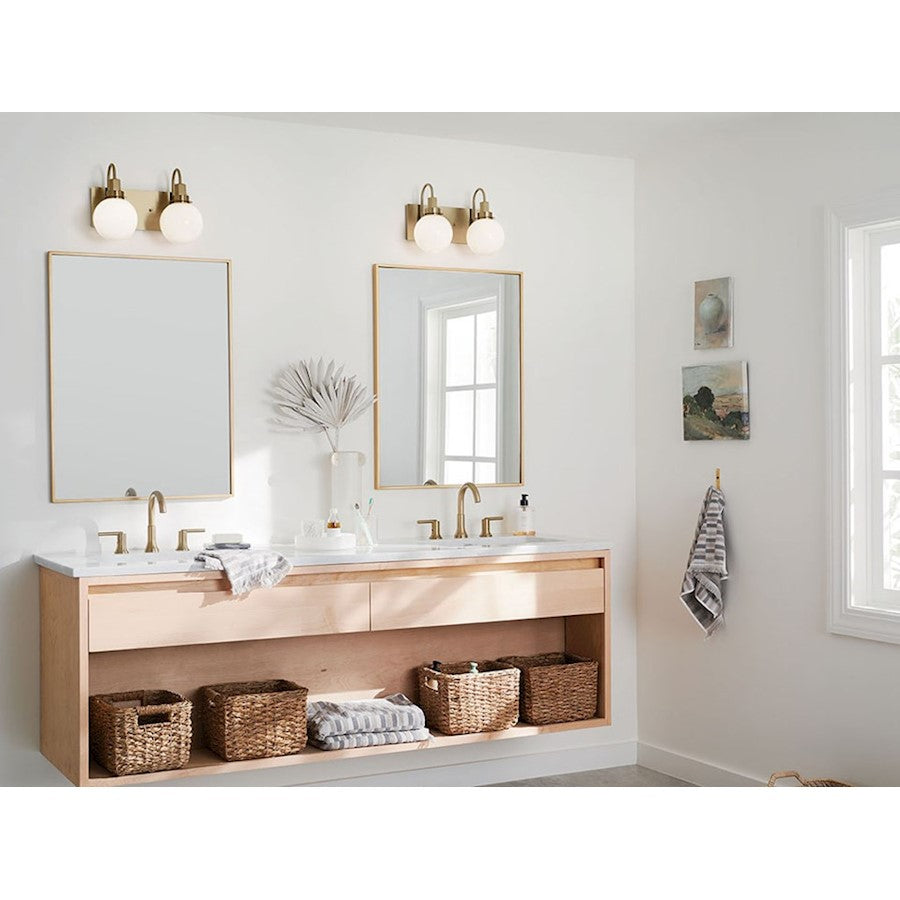 14" 2 Light Bathroom Vanity Light