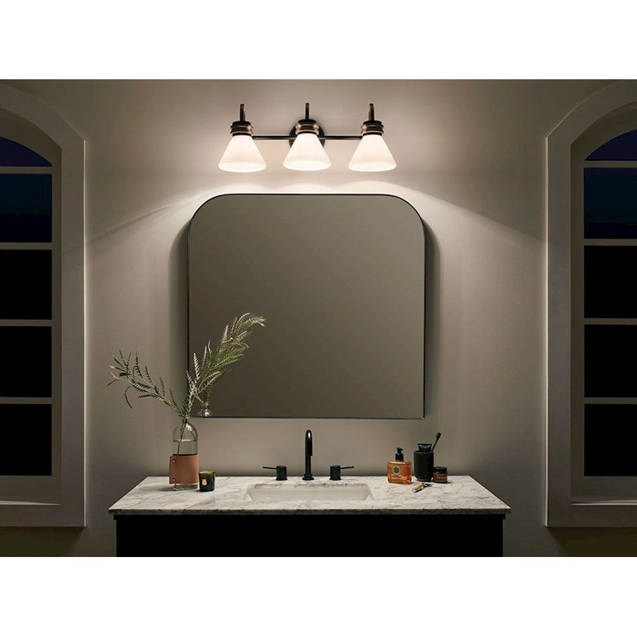 26" 3 Light Bathroom Vanity Light