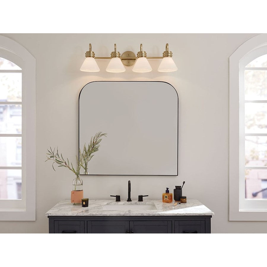 34" 4 Light Bathroom Vanity Light