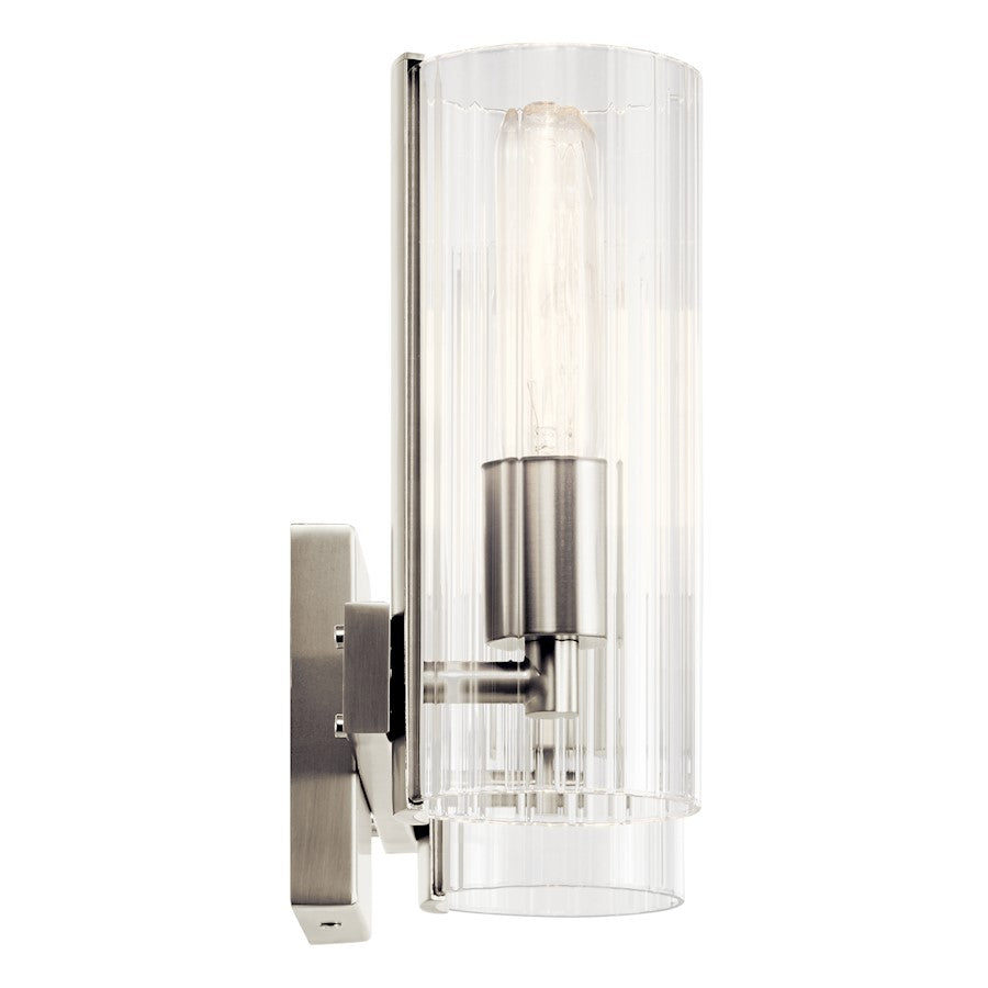 14" 2 Light Bathroom Vanity Light, Brushed Nickel