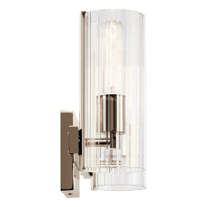 14" 2 Light Bathroom Vanity Light, Polished Nickel