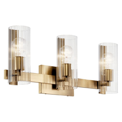 22.75" 3 Light Bathroom Vanity Light, Bronze