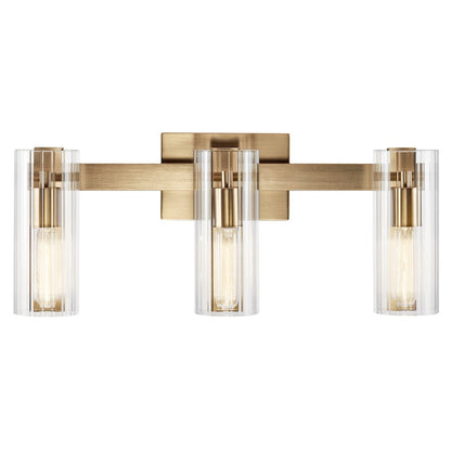 22.75" 3 Light Bathroom Vanity Light, Bronze