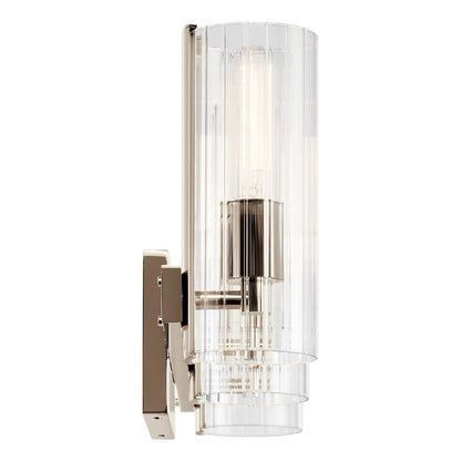 22.75" 3 Light Bathroom Vanity Light, Polished Nickel