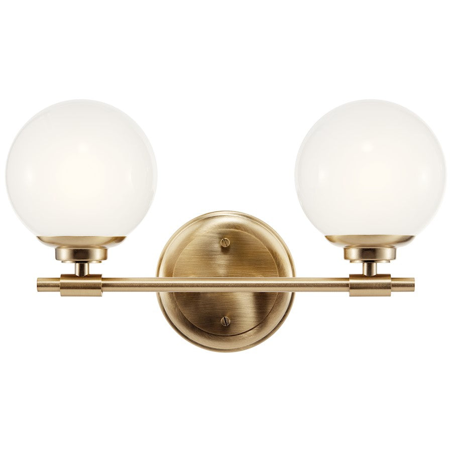 14.75" 2 Light Bathroom Vanity Light, Champagne Bronze