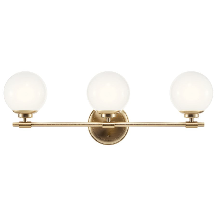 24.5" 3 Light Bathroom Vanity Light, Champagne Bronze