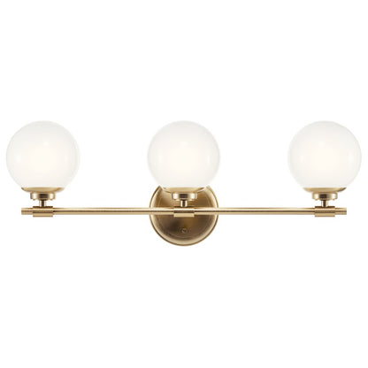 24.5" 3 Light Bathroom Vanity Light, Champagne Bronze