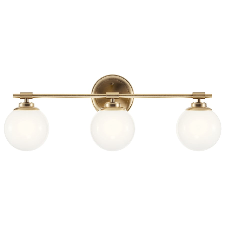 24.5" 3 Light Bathroom Vanity Light, Champagne Bronze