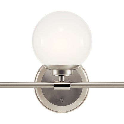 24.5" 3 Light Bathroom Vanity Light, Nickel