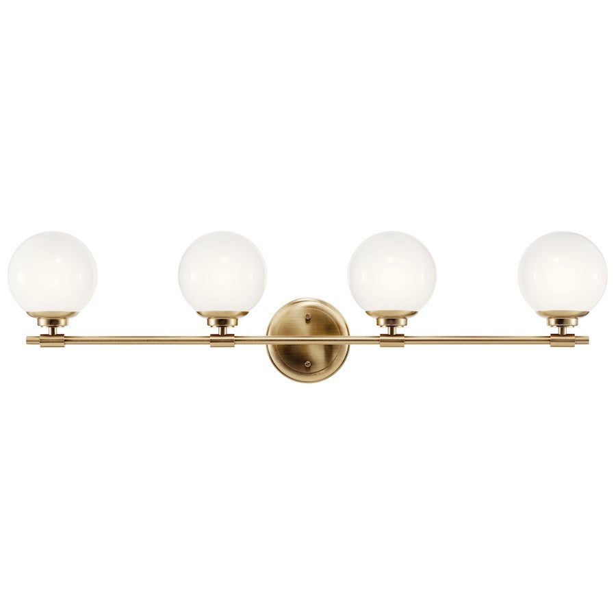 34" 4 Light Bathroom Vanity Light, Champagne Bronze