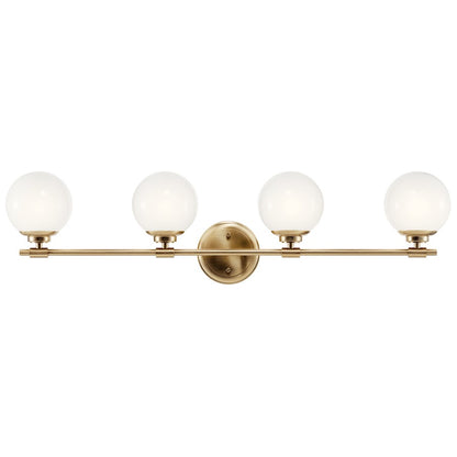 34" 4 Light Bathroom Vanity Light, Champagne Bronze