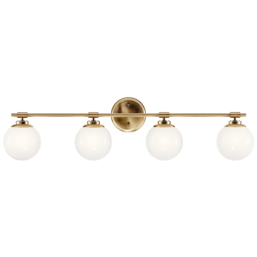 34" 4 Light Bathroom Vanity Light, Champagne Bronze