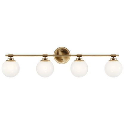 34" 4 Light Bathroom Vanity Light, Champagne Bronze