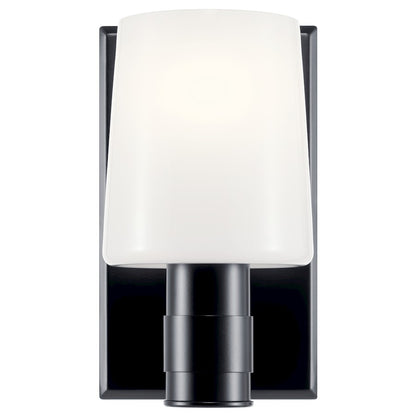 8.5" 1 Light Bathroom Vanity Light, Black