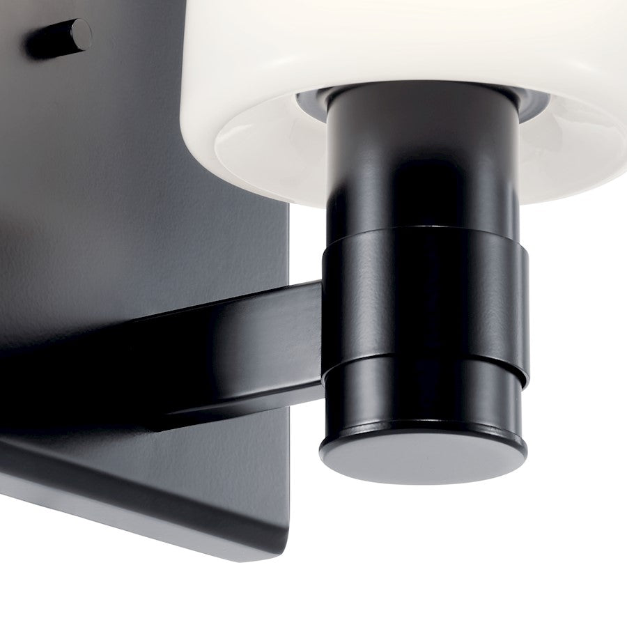 8.5" 1 Light Bathroom Vanity Light, Black