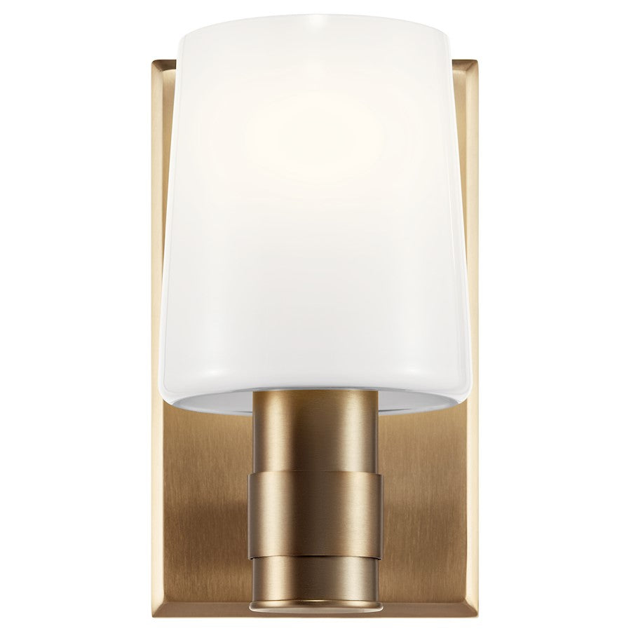 8.5" 1 Light Bathroom Vanity Light, Champagne Bronze