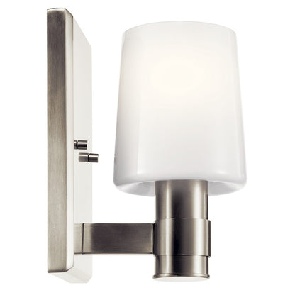 8.5" 1 Light Bathroom Vanity Light, Brushed Nickel