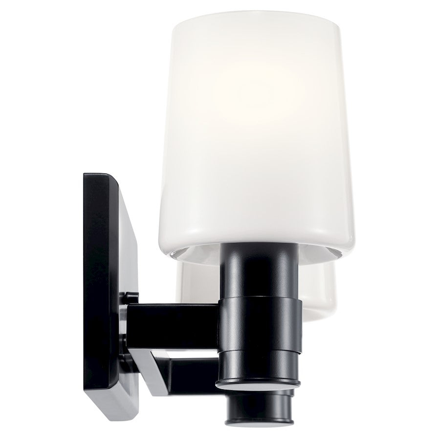 15" 2 Light Bathroom Vanity Light, Black