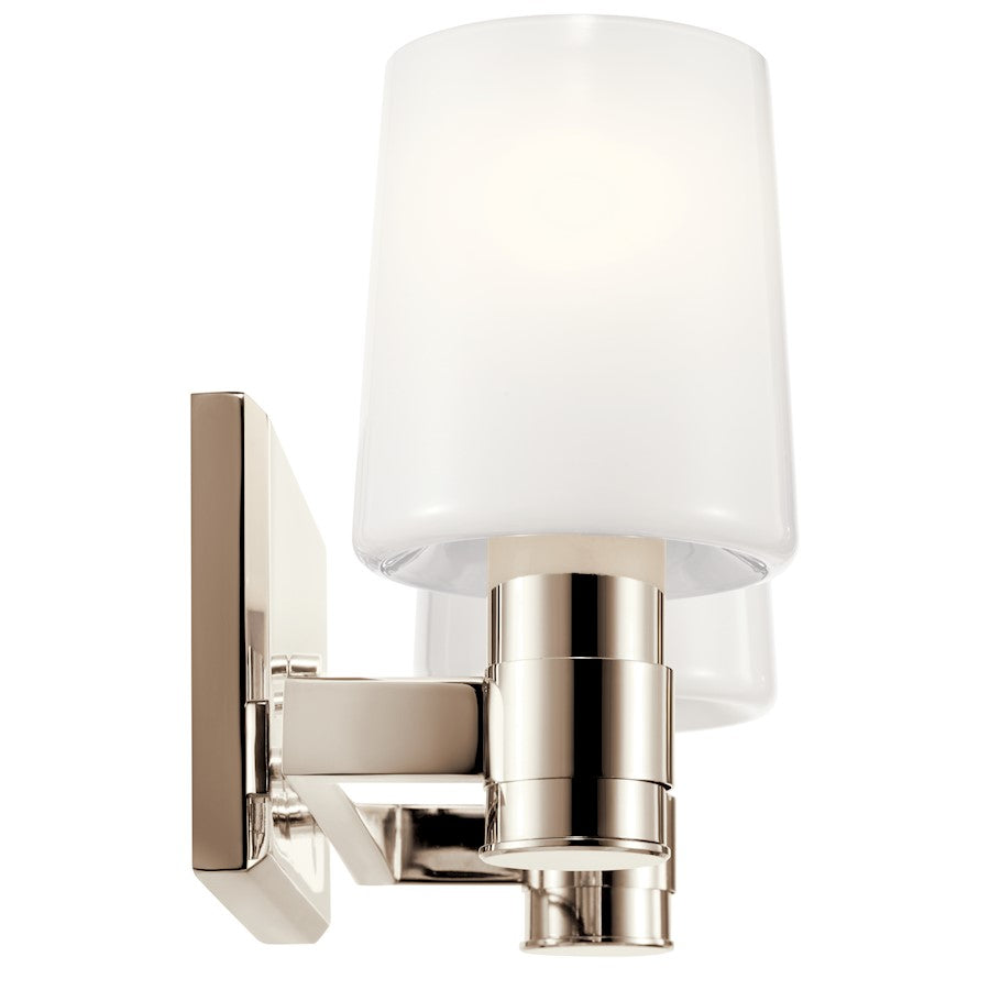 15" 2 Light Bathroom Vanity Light, Polished Nickel