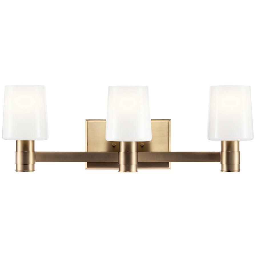 24" 3 Light Bathroom Vanity Light, Champagne Bronze