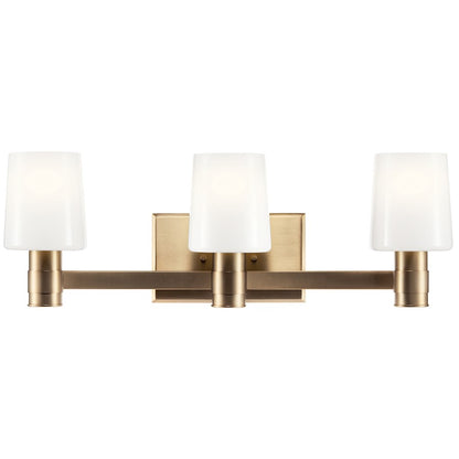 24" 3 Light Bathroom Vanity Light, Champagne Bronze