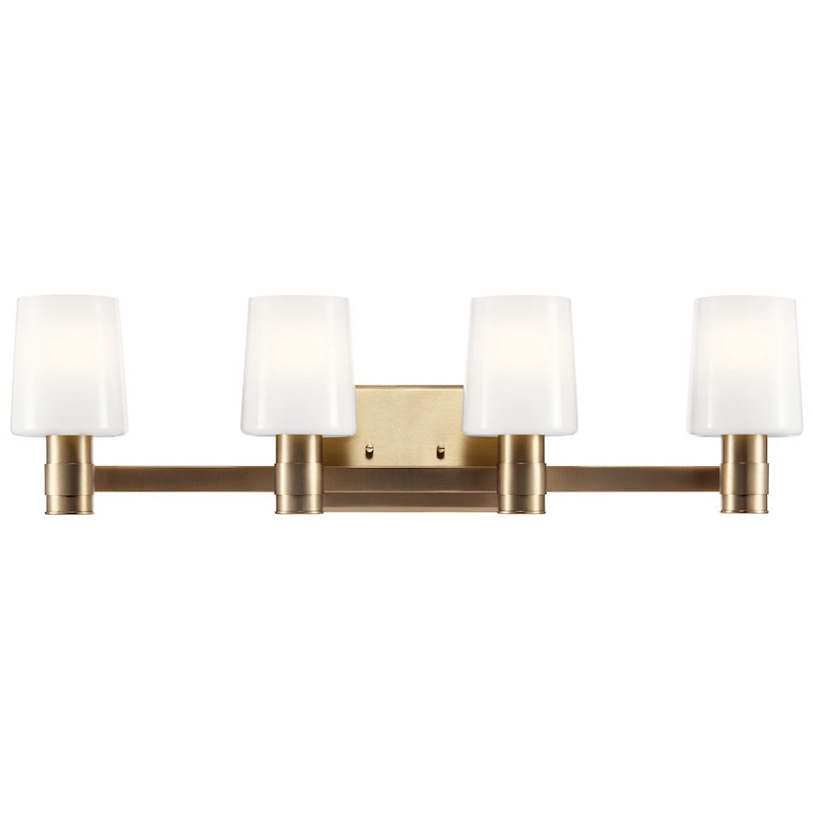 30" 4 Light Bathroom Vanity Light, Champagne Bronze