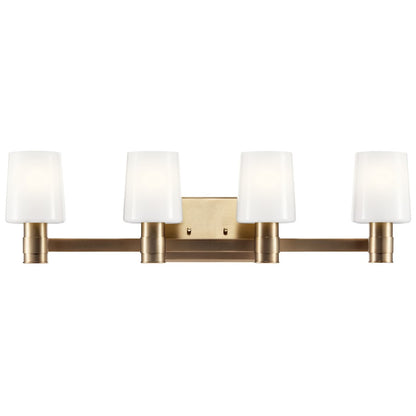 30" 4 Light Bathroom Vanity Light, Champagne Bronze