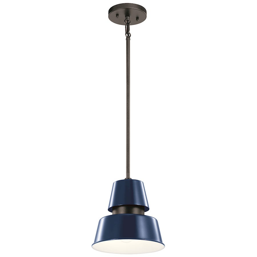 Kichler Lozano 9.5" 1 Light Outdoor Pendant, Catalina Blue - 59003CBL