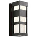 Kichler Ryler LED 3000K, 18" Outdoor Wall Light, Textured Black - 59036BKLED
