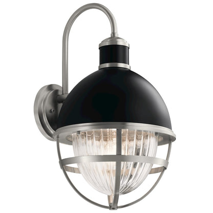 Kichler Tollis Outdoor 12" 1 Light Wall Sconce, Black - 59051BK