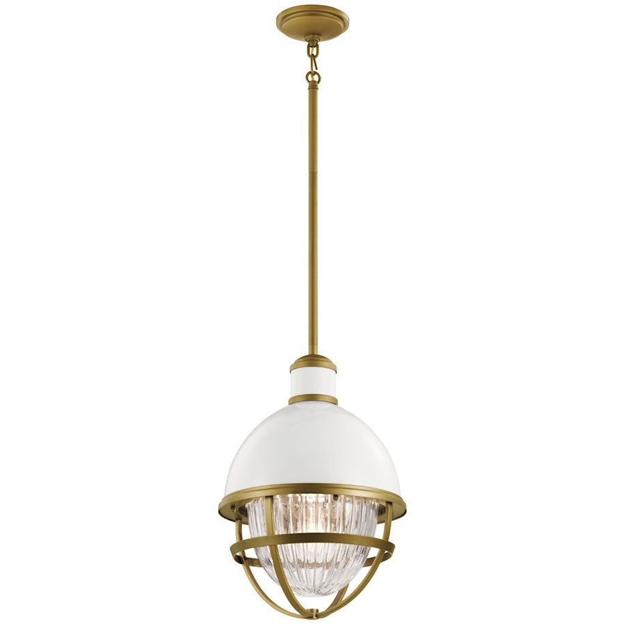 Kichler Tollis Outdoor 1 Light Pendant, White - 59053WH