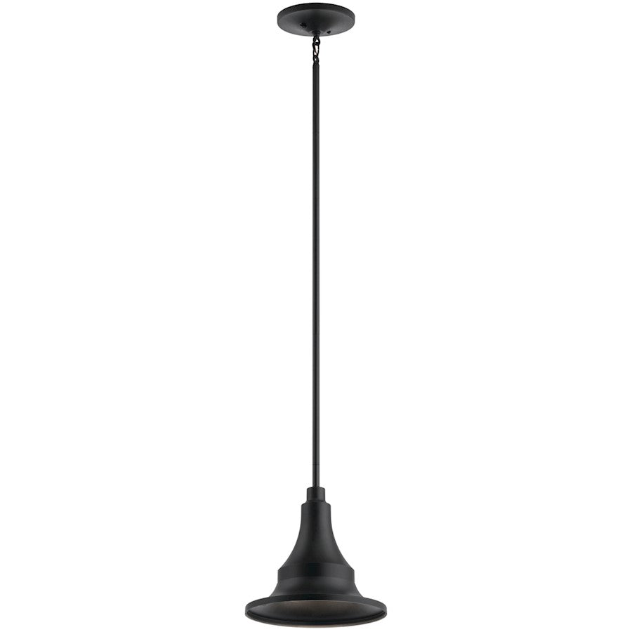 Kichler Hampshire Outdoor 1 Light Pendant, Textured Black - 59057BKT