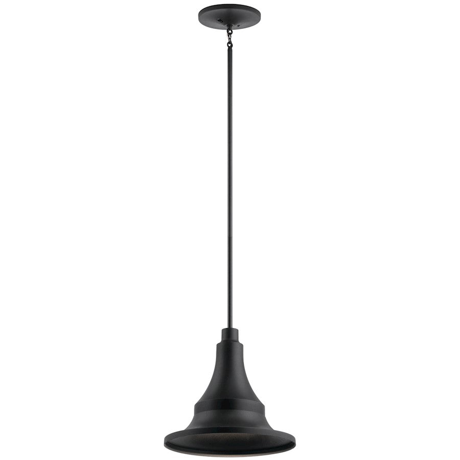 Kichler Hampshire Outdoor 1 Light Ceiling, Textured Black - 59058BKT