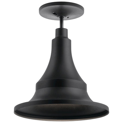 Kichler Hampshire Outdoor 1 Light Ceiling, Textured Black