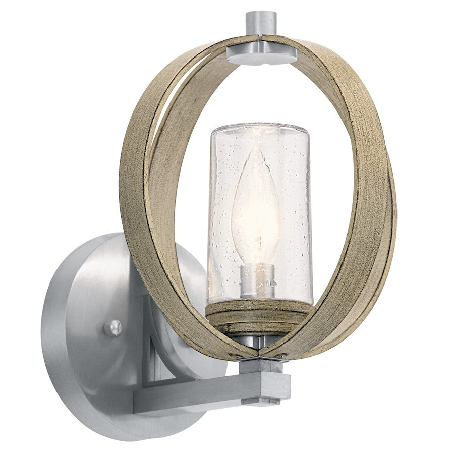 Kichler Grand Bank Outdoor 8" 1 Light Sconce, DA Gray - 59065DAG