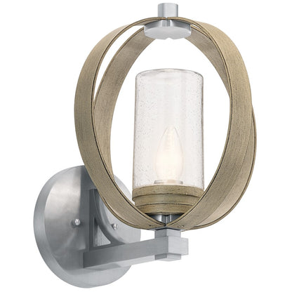 Kichler Grand Bank Outdoor 12" 1 Light Sconce, DA Gray - 59067DAG