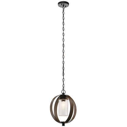 Kichler Grand Bank Outdoor 1 Light Pendant, Auburn Stained - 59069AUB