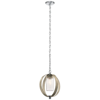 Kichler Grand Bank Outdoor 1 Light Pendant, Distressed Antique Gray - 59069DAG