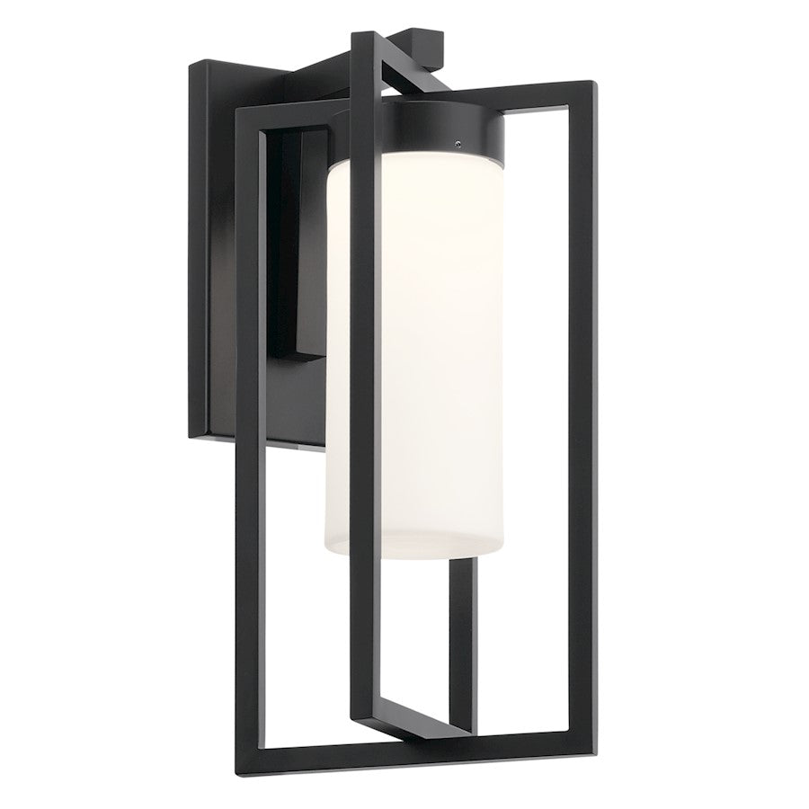 Kichler Drega Outdoor LED Wall Sconce, Black - 59071BKLED