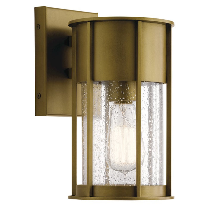 Kichler Camillo Outdoor 6" 1 Light Wall Sconce, Natural Brass - 59079NBR