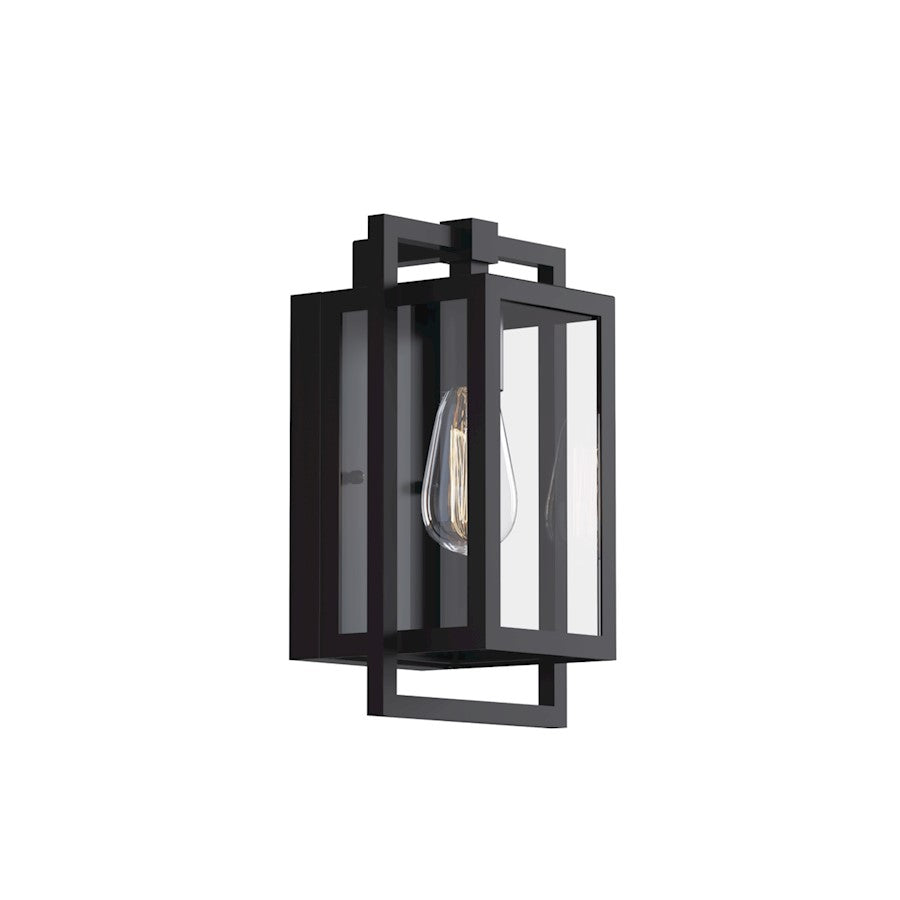 Kichler Goson Outdoor 7" 1 Light Wall Sconce, Black - 59085BK