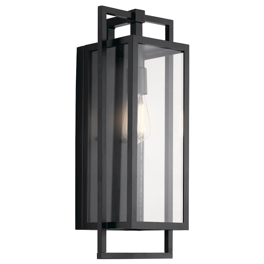 Kichler Goson Outdoor 8" 1 Light Wall Sconce, Black - 59087BK