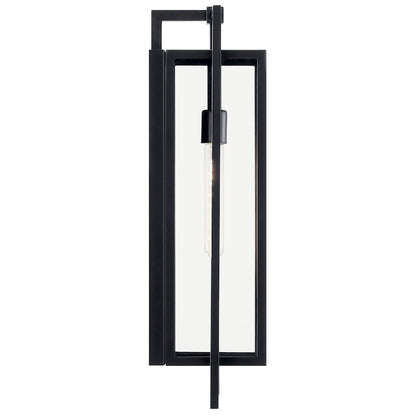 Kichler Goson 24" 1 Light Wall Light, Black/Clear - 59089BK