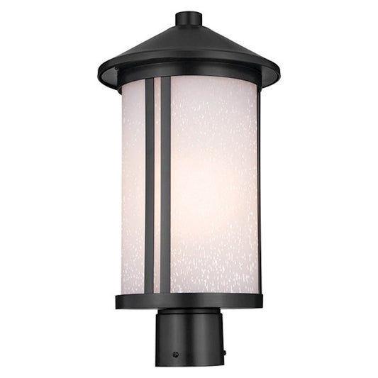 Kichler Lombard 1 Light Outdoor Post Lantern, Black - 59101BK