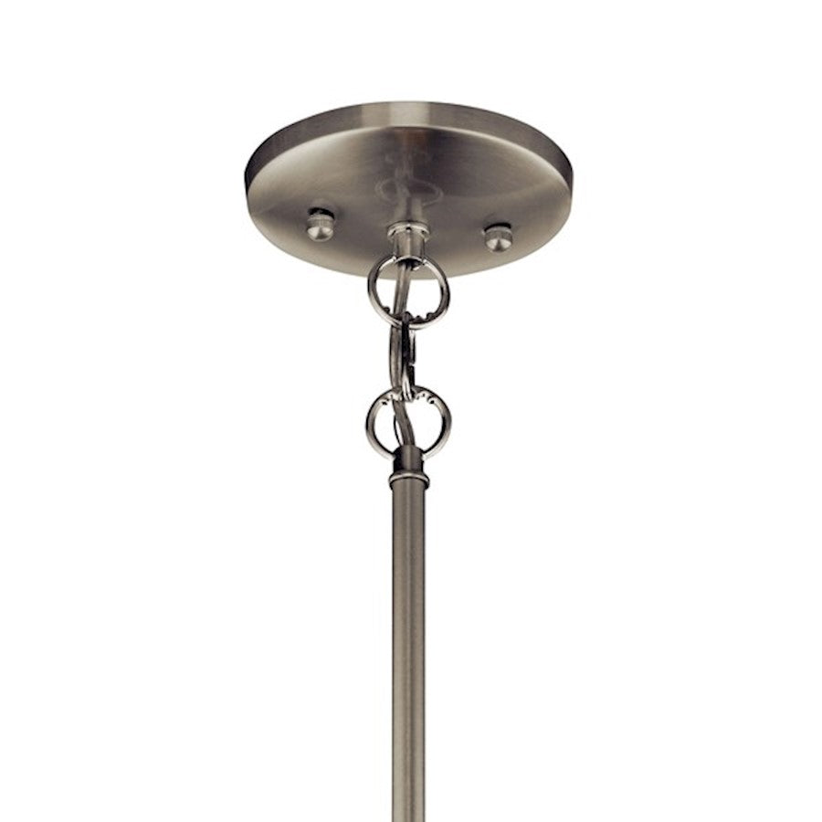 1 Light Mini Pendant, Brushed Nickel