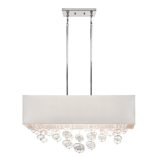 Kichler Piatt Linear 6 Light Chandelier, Chrome - 83248